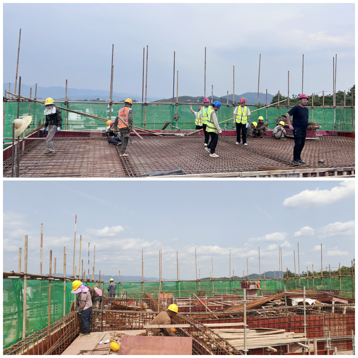 一體化設備間屋面梁板鋼筋綁扎圖-拼圖